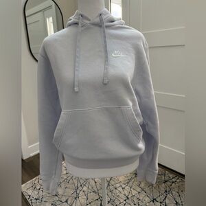 Nike Pale Blue Hoodie Sweatshirt - Size XS